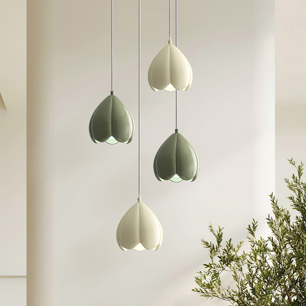 Soft Glow Cream Pendant Light
