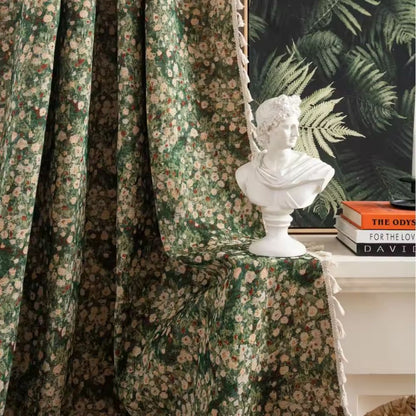 Classic Floral Pattern Window Curtain
