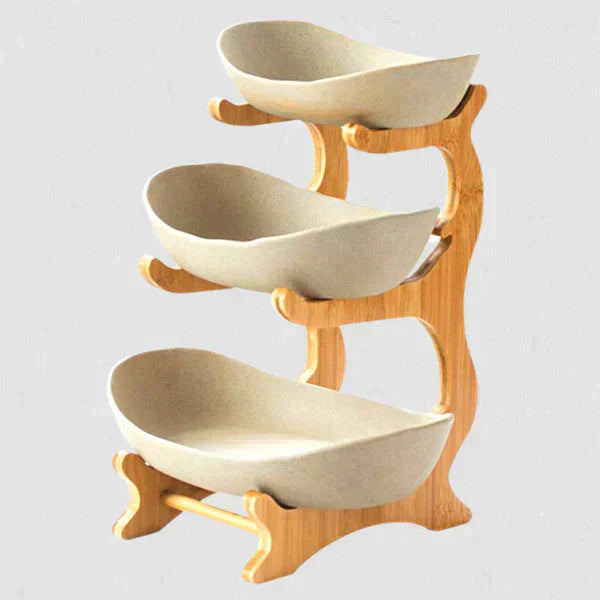 Colorful 3 Tier Fruit Bowl Stand