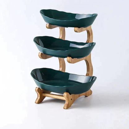 Colorful 3 Tier Fruit Bowl Stand