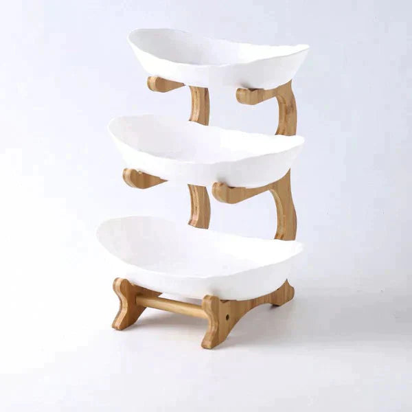 Colorful 3 Tier Fruit Bowl Stand
