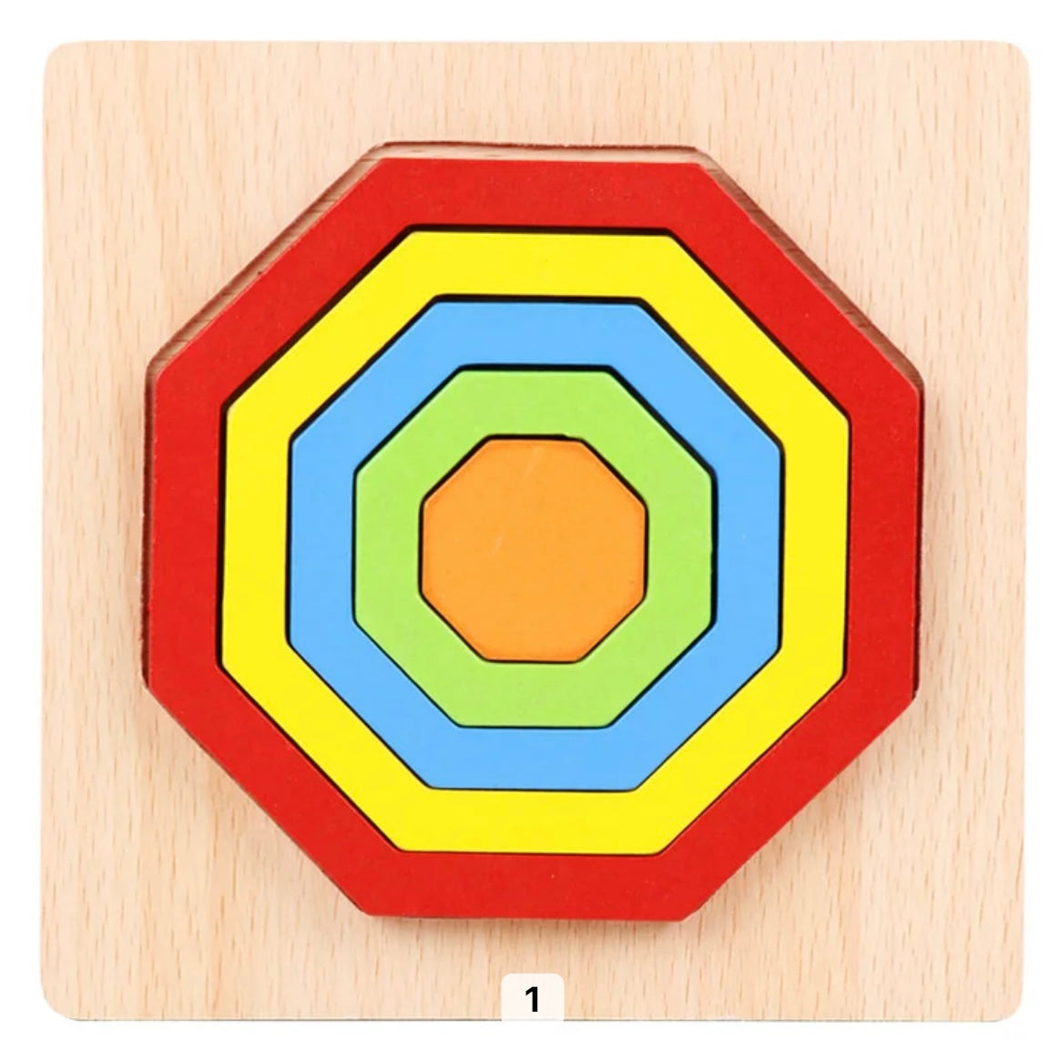 Fun Wood Shape Sorting Puzzle