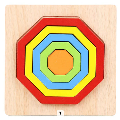 Fun Wood Shape Sorting Puzzle