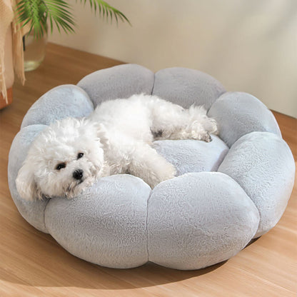 Cozy Floral Orthopedic Pet Bed for Dogs and Cats