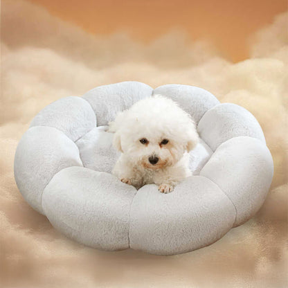 Cozy Floral Orthopedic Pet Bed for Dogs and Cats