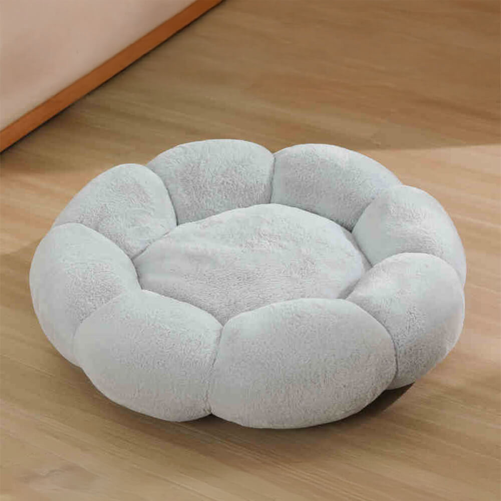Cozy Floral Orthopedic Pet Bed for Dogs and Cats