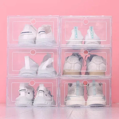 Transparent Stackable Shoe Storage Box Set of 6 - Befez