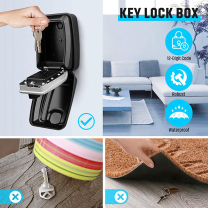 Weatherproof Locking Key Storage Box