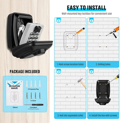 Weatherproof Locking Key Storage Box