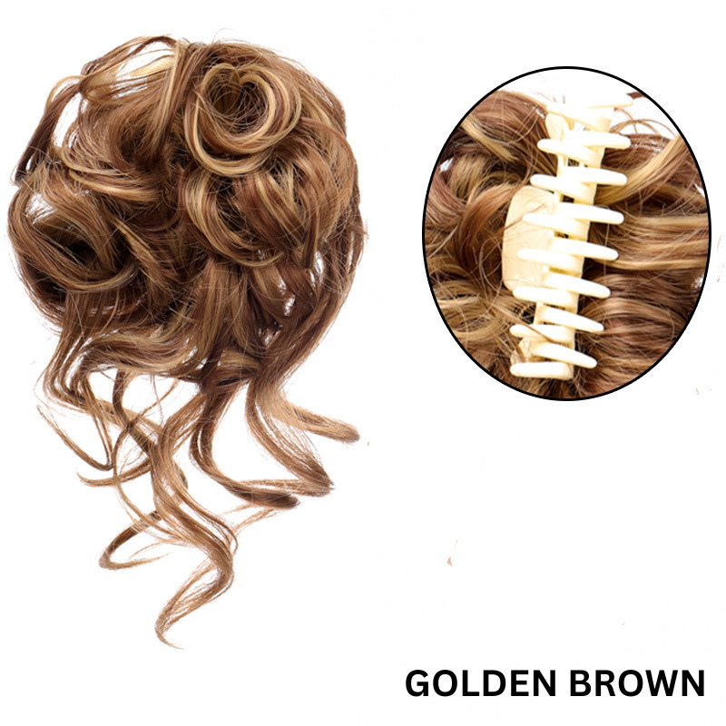 Easy Bun Hair Clip for Curly Hair Natural Look