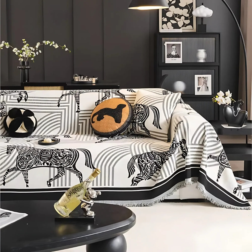 Waterproof Gallora Horse Outdoor Sofa Cover