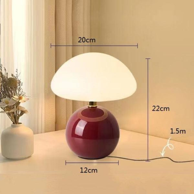 Soft Mushroom Table Lamp - Warm Cream Bedroom Light