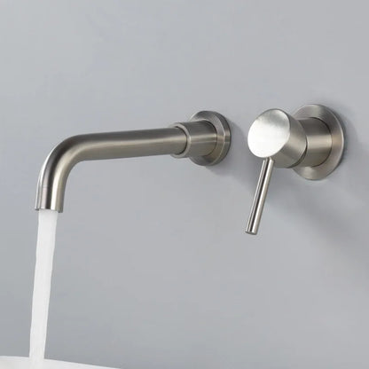 Stylish Wall Mount Faucet with Brushed Nickel Finish - Befez