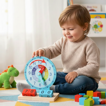 Learning Kids Clock Time Teaching Toy - Befez