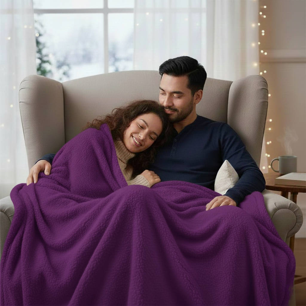 Cozy Waterproof Throw Blanket for Two