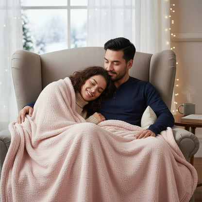Cozy Waterproof Throw Blanket for Two