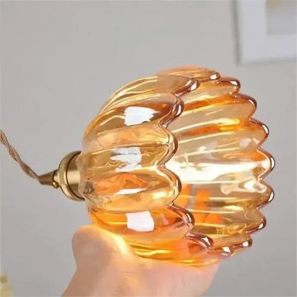 Beautiful Floral Glass Pendant Light