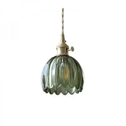 Beautiful Floral Glass Pendant Light - Befez