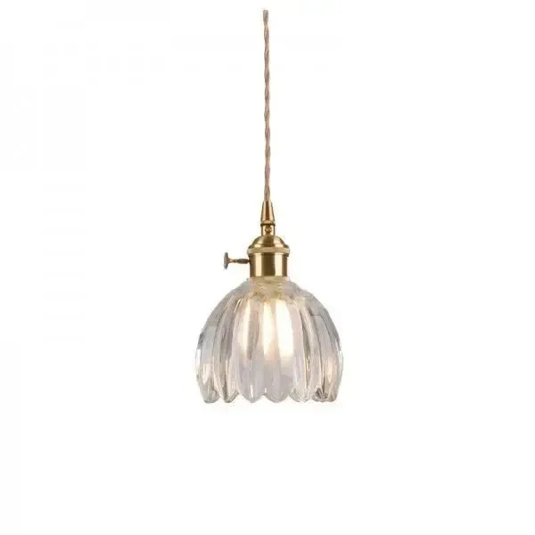 Beautiful Floral Glass Pendant Light