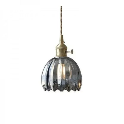 Beautiful Floral Glass Pendant Light