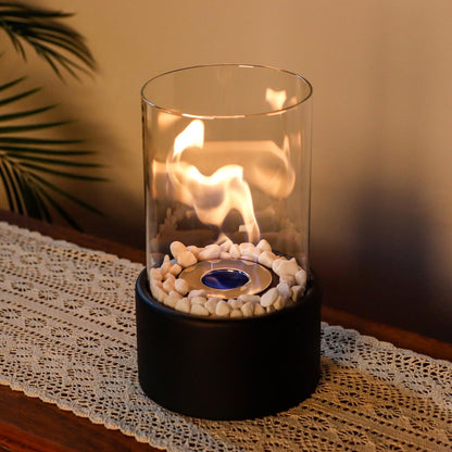 Clean Burning Glass Tabletop Bioethanol Fireplace