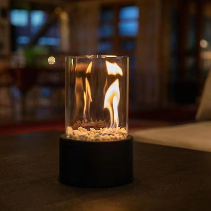 Clean Burning Glass Tabletop Bioethanol Fireplace