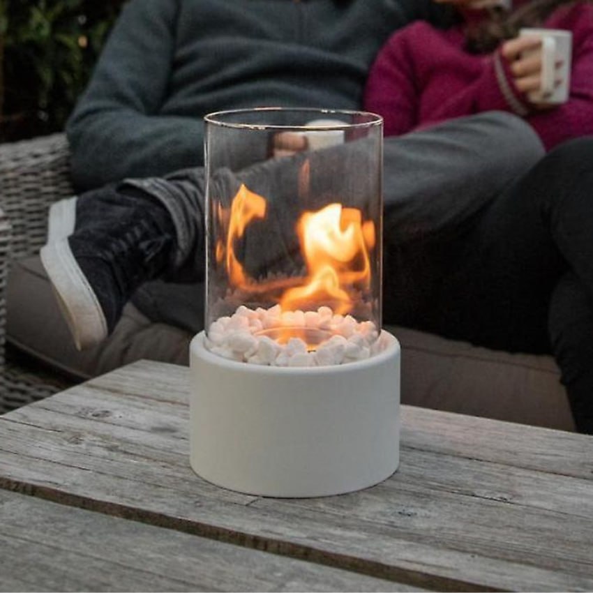Clean Burning Glass Tabletop Bioethanol Fireplace
