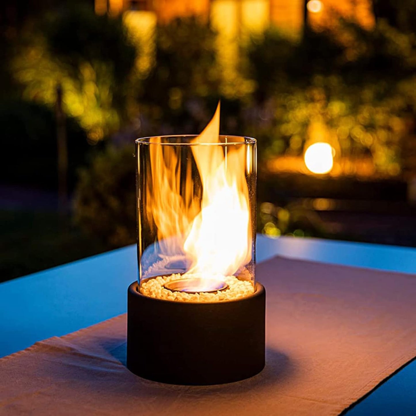 Clean Burning Glass Tabletop Bioethanol Fireplace