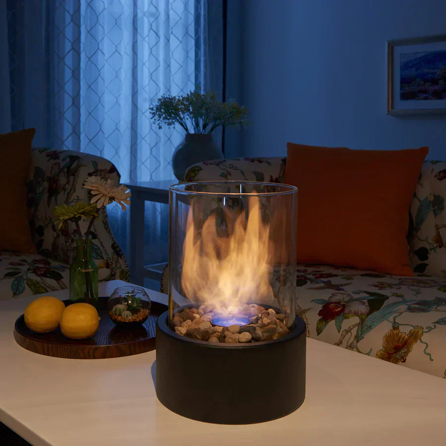 Clean Burning Glass Tabletop Bioethanol Fireplace