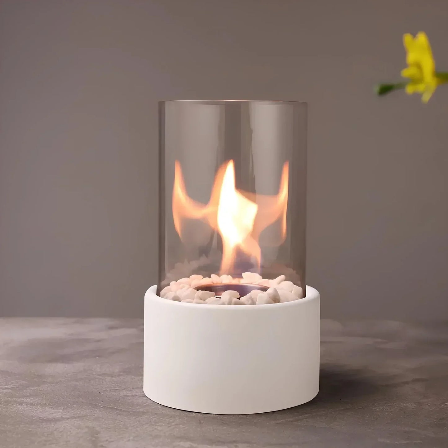 Clean Burning Glass Tabletop Bioethanol Fireplace