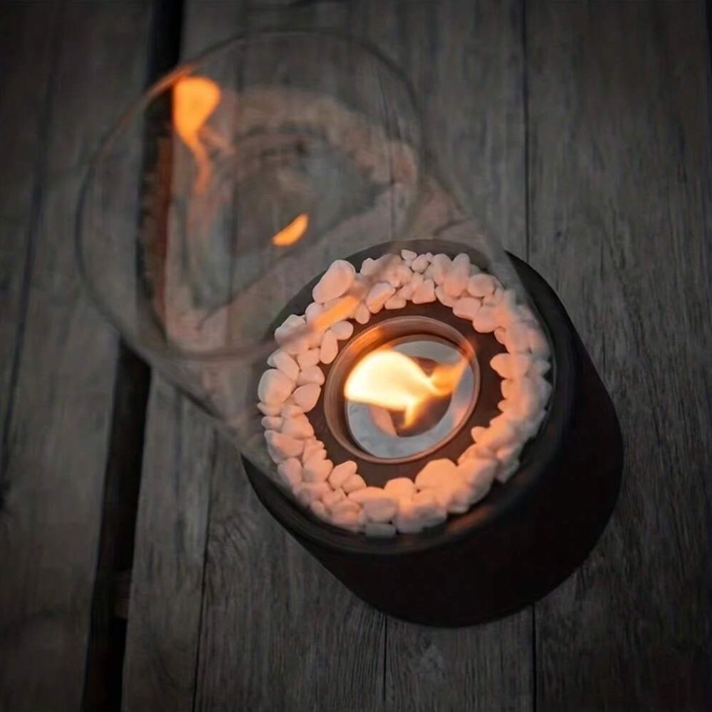 Clean Burning Glass Tabletop Bioethanol Fireplace