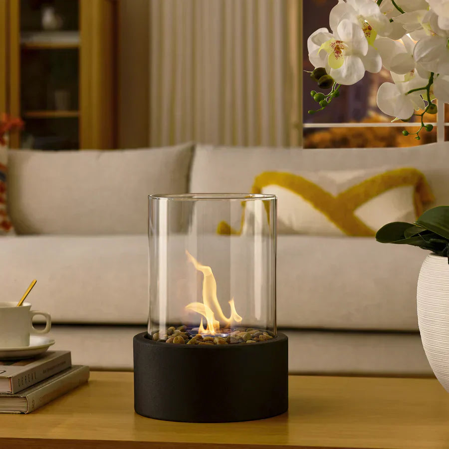 Clean Burning Glass Tabletop Bioethanol Fireplace