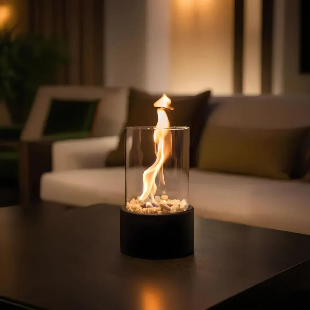 Clean Burning Glass Tabletop Bioethanol Fireplace
