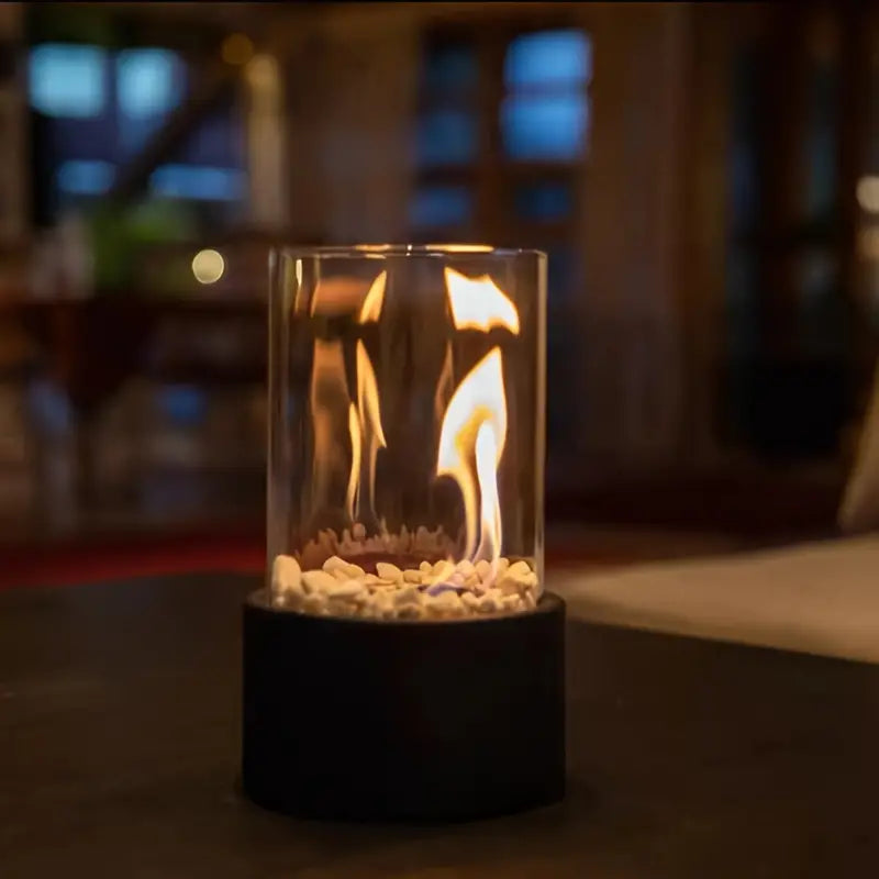 Clean Burning Glass Tabletop Bioethanol Fireplace