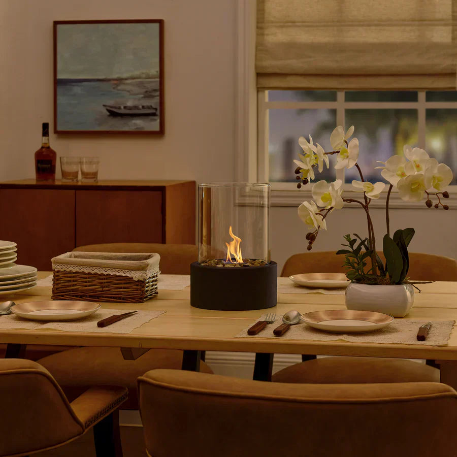 Clean Burning Glass Tabletop Bioethanol Fireplace