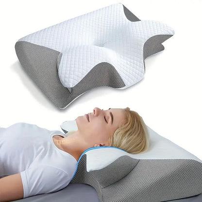 Contour Memory Foam Pillow for Side and Back Sleep - Befez