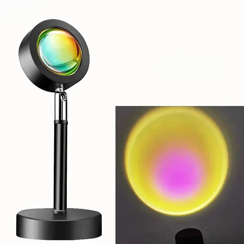 Warm Color LED Projector with Sunset Effect Remote