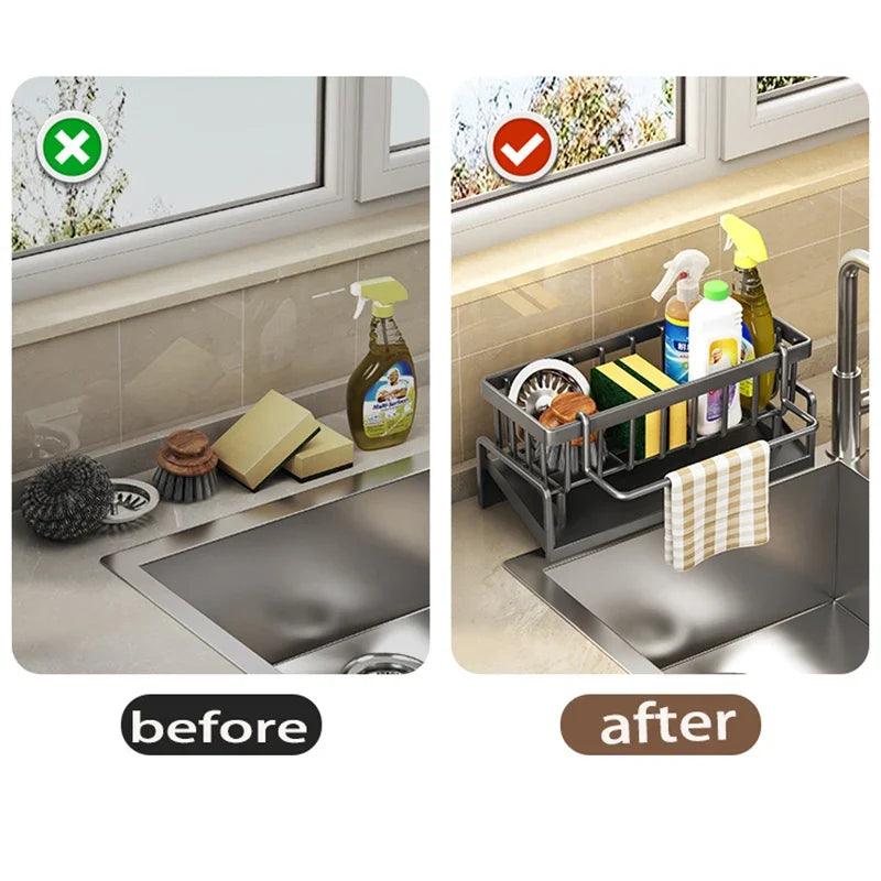 Compact Kitchen Sink Stainless Steel Dish Rack
