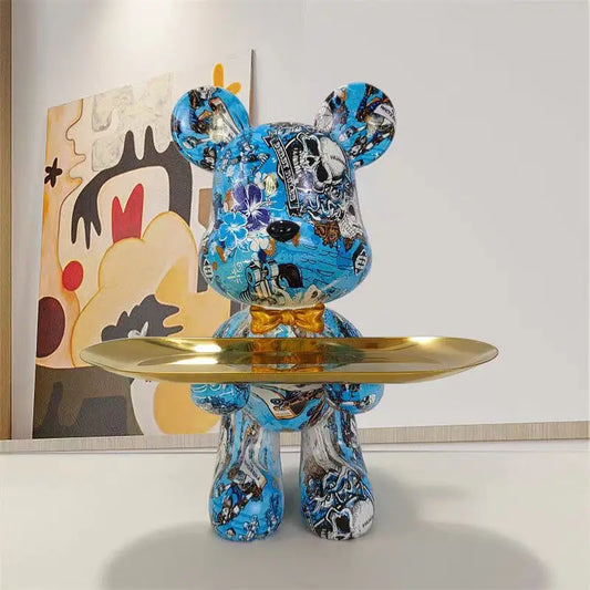 Colorful Bear Key Holder Figurine - Befez