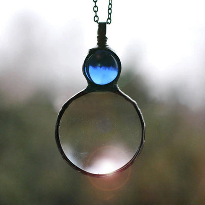 Befez | Classic Necklace with Large Magnifier Pendant