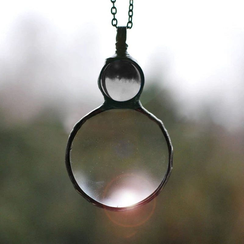 Befez | Classic Necklace with Large Magnifier Pendant