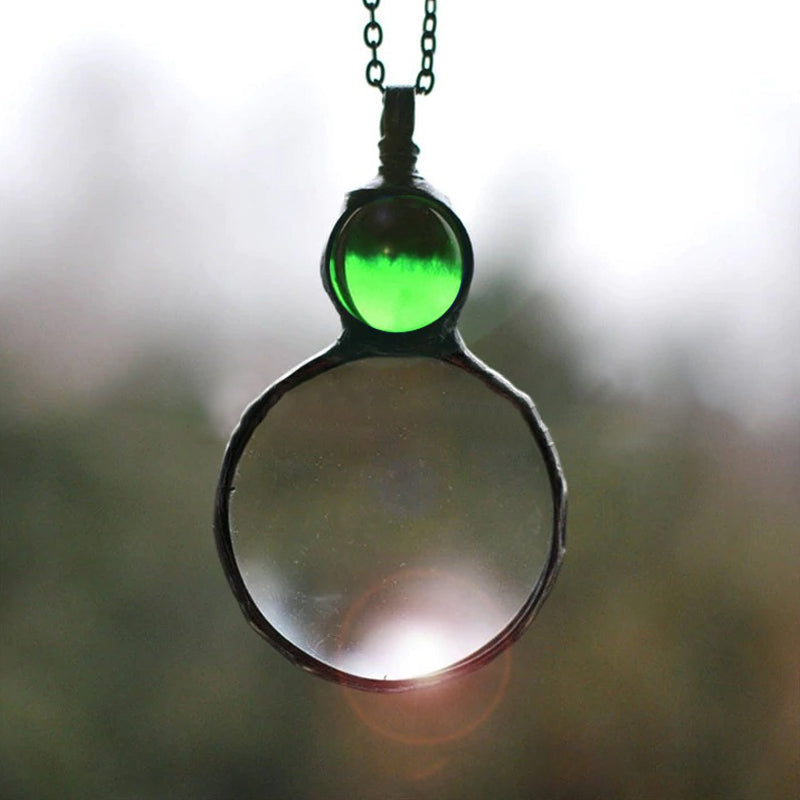 Befez | Classic Necklace with Large Magnifier Pendant