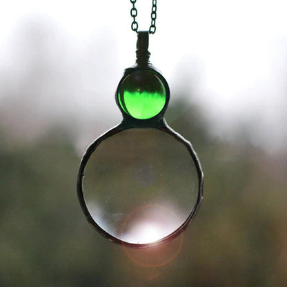 Befez | Classic Necklace with Large Magnifier Pendant