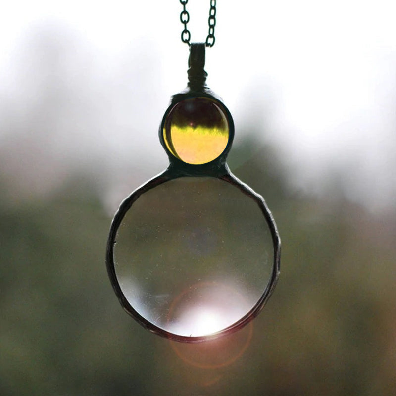 Befez | Classic Necklace with Large Magnifier Pendant