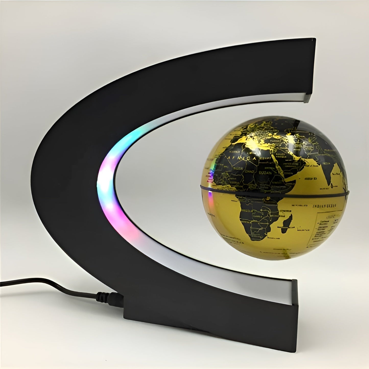Colorful Glow Globe with LED Light and Interactive Map - Befez