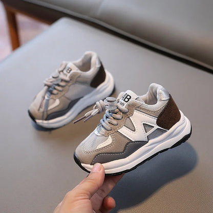 Kid's Comfortable Gray Sneakers