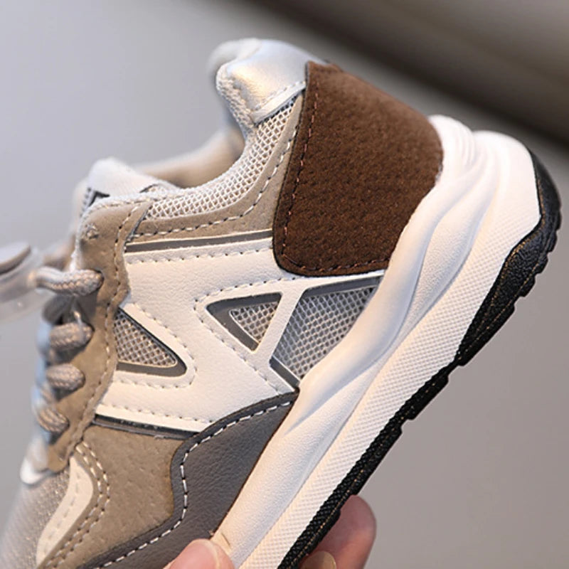 Kid's Comfortable Gray Sneakers - Befez