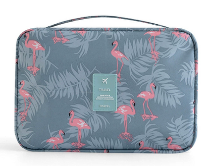 Portable Travel Toiletry Bag with Hook and Padded Protection