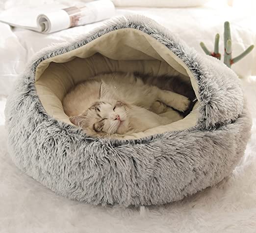 Pet Wicker Bed Basket for Cats and Dogs