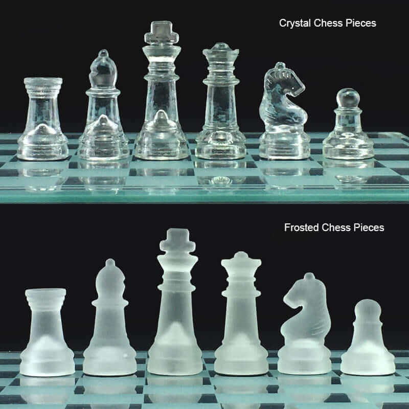 Clear Glass Chess Board Set